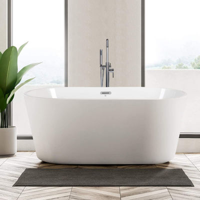 ASTM Non Slip Classic Oval Shape Acrylic Freestanding Bathtub