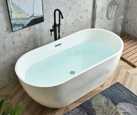 ASTM Non Slip Classic Oval Shape Acrylic Freestanding Bathtub