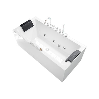 Smart Constant Temperature Square Acrylic Bathtub With Pillow