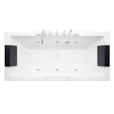 Smart Constant Temperature Square Acrylic Bathtub With Pillow