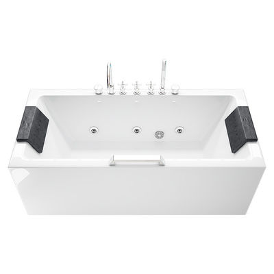 Smart Constant Temperature Square Acrylic Bathtub With Pillow