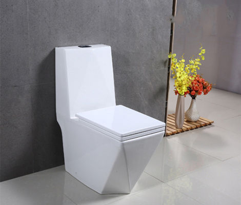 Bathroom Square Diamond Design  One Piece Toilet