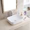 Modern Bathroom Rectangular Above Counter White Ceramic Vessel Vanity Sink