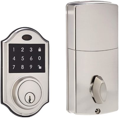 OEM Bump Proof Electronic Deadbolt Door Lock Matte Black And Chrome