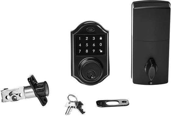 OEM Bump Proof Electronic Deadbolt Door Lock Matte Black And Chrome