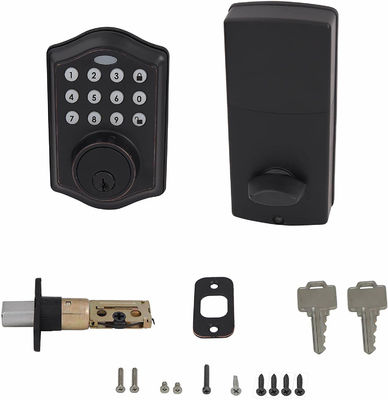 OEM Zinc Alloy Keyless Electronic Keypad Deadbolt Lock  Multicolor