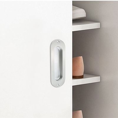 Oval Stainless Steel Flush Hidden Finger Pull Handles