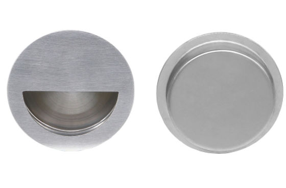 Round Stainless Steel Sliding Door Concealed Handle With Screw