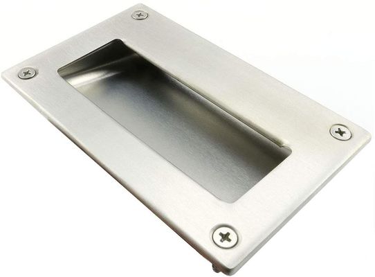 Non Deformable 304 Stainless Steel Recessed Pull Handle For Sliding Door