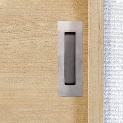 Satin Nickle Brashed SS304 Closet Door Finger Pull