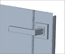 Aluminum Left Handle Of Outdoor Storage  / Handle Of Swing Door Garages