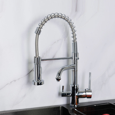 Brass Filtered Water Kitchen Faucet Stainless Steel 60mm  Length