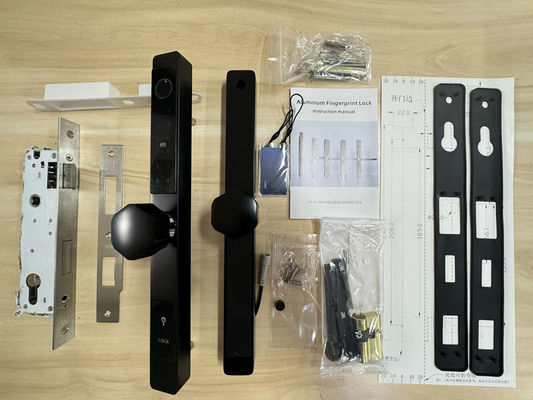 Narrow Frame Fingerprint Door Lock Waterproof IP65 For Apartment