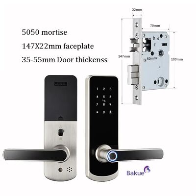 eKey Controller Type RFID Door Lock Featuring 2pcs Mechanical Key Durable Access Control Device for Various Environments